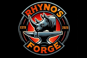 create wonderful and excellent rhino logo design