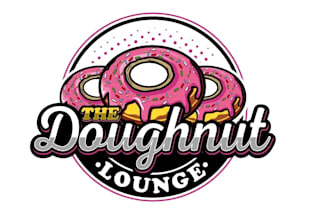 create attractive and imagination doughnut logo design