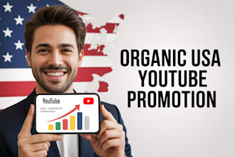 do youtube organic USA promotion increase subscribers USA views growth channel