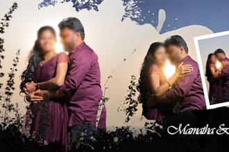design a professional wedding album and photo book layout