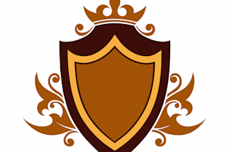 create awesome and gorgeous shield logo design