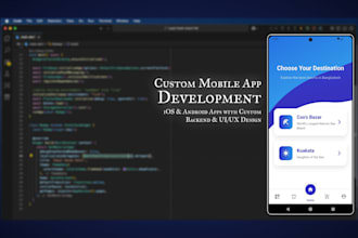 do custom ios and android app development using flutter