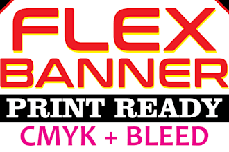 design print ready banner, flex, poster or flyer