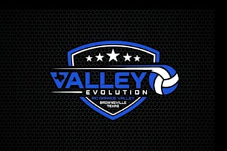 create exclusive and marvelous volleyball logo design