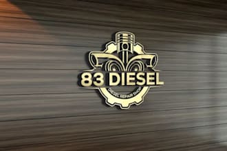 create awesome and gorgeous diesel repair logo design