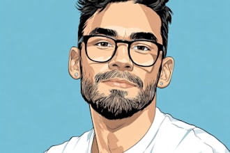 do cartoon vector portrait illustration