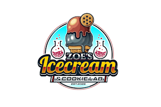 create awesome gorgeous icecream and cookie logo design