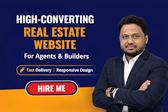 design a modern real estate website for agents and builders