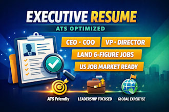 deliver senior executive resume, ceo, svp, vp, cto, cfo, sales manager resume