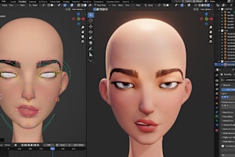 create realistic 3d metahuman character, cc4 cc5 blender maya rig, iclone 8, mmd