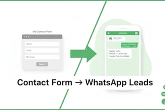 replace website contact form with a whatsapp lead system