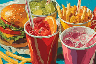 design food pop art of your food pop art