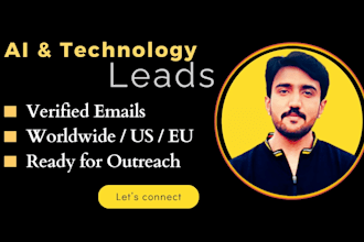 build a verified b2b email list for ai and technology companies