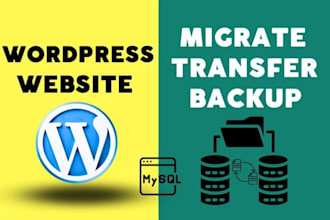 backup clone or magrate wordpress website safely