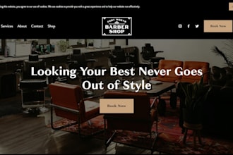 fix barbershop website, barber website, salon website with appointment booking