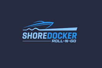 design fun jet ski boat ramp logo