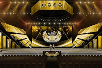decorate 3d stage design,concert ceremony, corporate event layout,seating charts