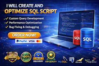 create, optimize and tune sql queries for better performance