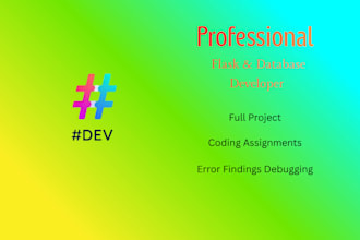 help with python, flask, and database student projects