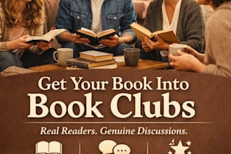promote your book to active book clubs and genuine readers that read and discuss