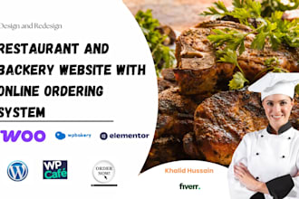 build a restaurant and bakery website with online ordering