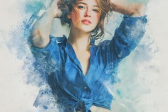 draw a watercolor effect to your photos in photoshop