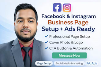create, setup and optimize your facebook and instagram page