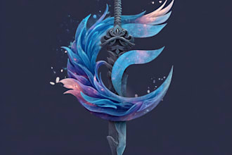 design logo designer anime, fantasy