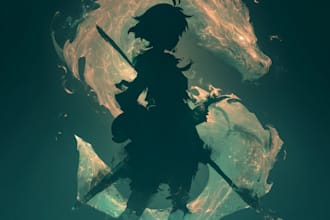 create logo designer anime, fantasy style