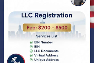 register your USA llc with ein and documents