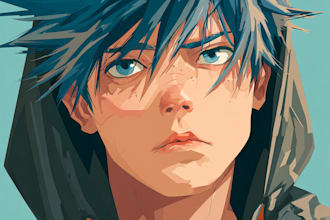 draw anime arts and oc illustrations