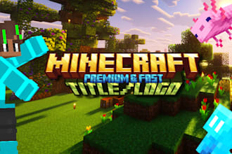 design you a custom logo to upgrade your minecraft server or smp brand