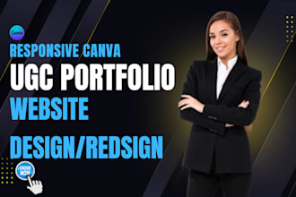 design ugc portfolio website redesign canva website canva landing page