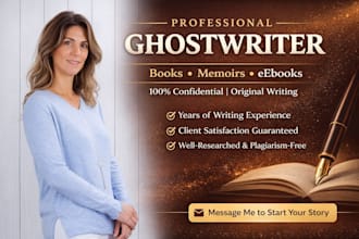 ghost write 35,000 words ebook as ghost book writer, ghost ebook writer