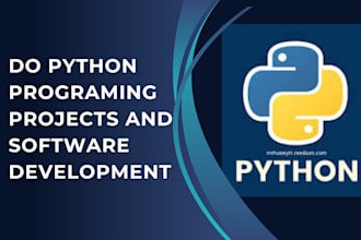 do python programing projects and software development