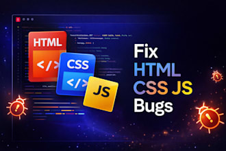 fix HTML CSS and javascript issues on your website