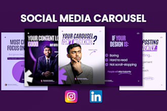 design carousel for linkedin and instagram