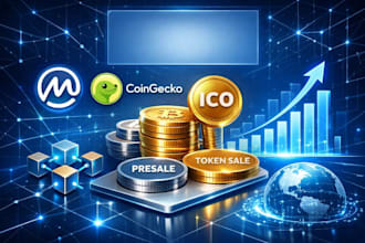 list your coin token on coinmarketcap and coingecko