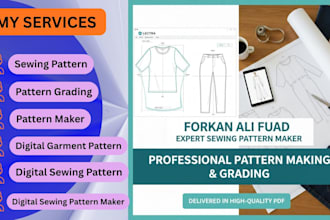 do professional sewing pattern making , grading and marker making using lectra
