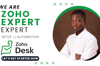 setup zoho desk helpdesk with ticketing, automation, workflows