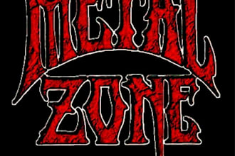 create a classic 80s thrash metal logo