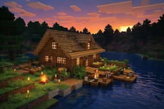 build modern or survival minecraft houses
