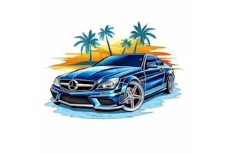 design car racing and automotive logo
