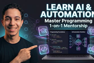 teach you ai and programming step by step with real projects