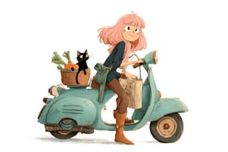 watercolor children storybook illustrations