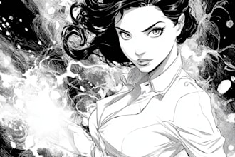 draw comic book illustration with comic book illustrator