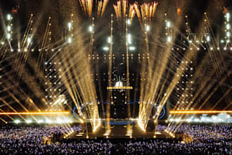 do 2d, 3d event design, exhibition, trade show, stage and lighting visualization