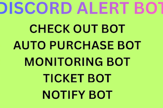 create professional custom discord bot monitor discord bot developer in python