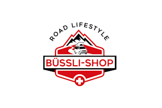 design fantastic swiss camper van logo