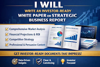 write an investor ready white paper or strategic business report